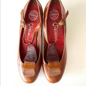 Jeffrey Campbell Ibiza Last Vintage Style T-Strap Heels size 9.5 Women’s